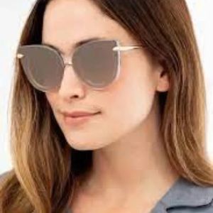 KREWE LAVEAU NYLON sunglasses CRYSTAL 24K MIRRORED